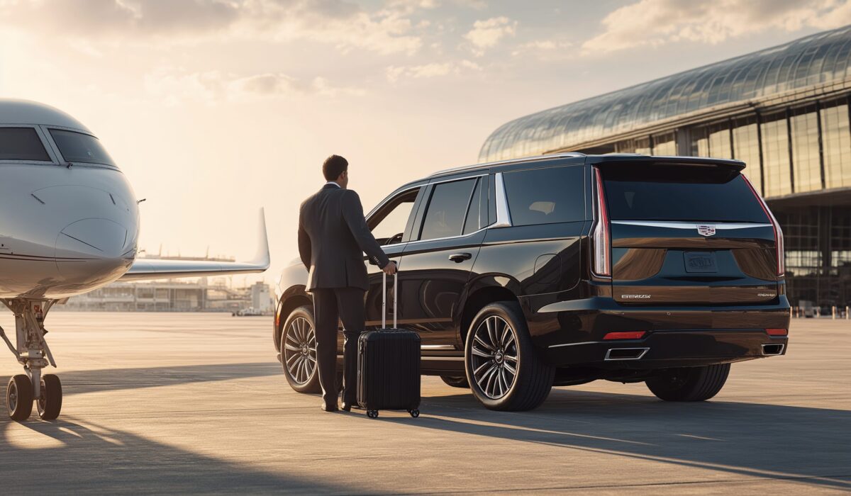 Seattle Shuttle providing luxury airport transportation service at Seattle-Tacoma International Airport (SEA